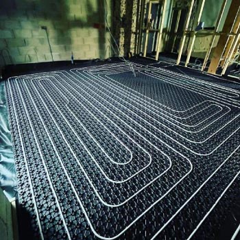 Instagram underfloor heating installation image