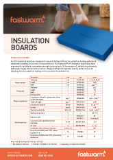 Fastwarm XPS insulation boards data sheet