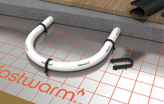 Pipe staple install method